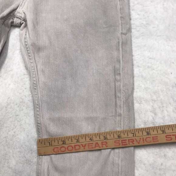 ALLSAINTS Double Cigarette Jean Men 28x28 Gray Button Fly Skinny Slim - Picture 8 of 15